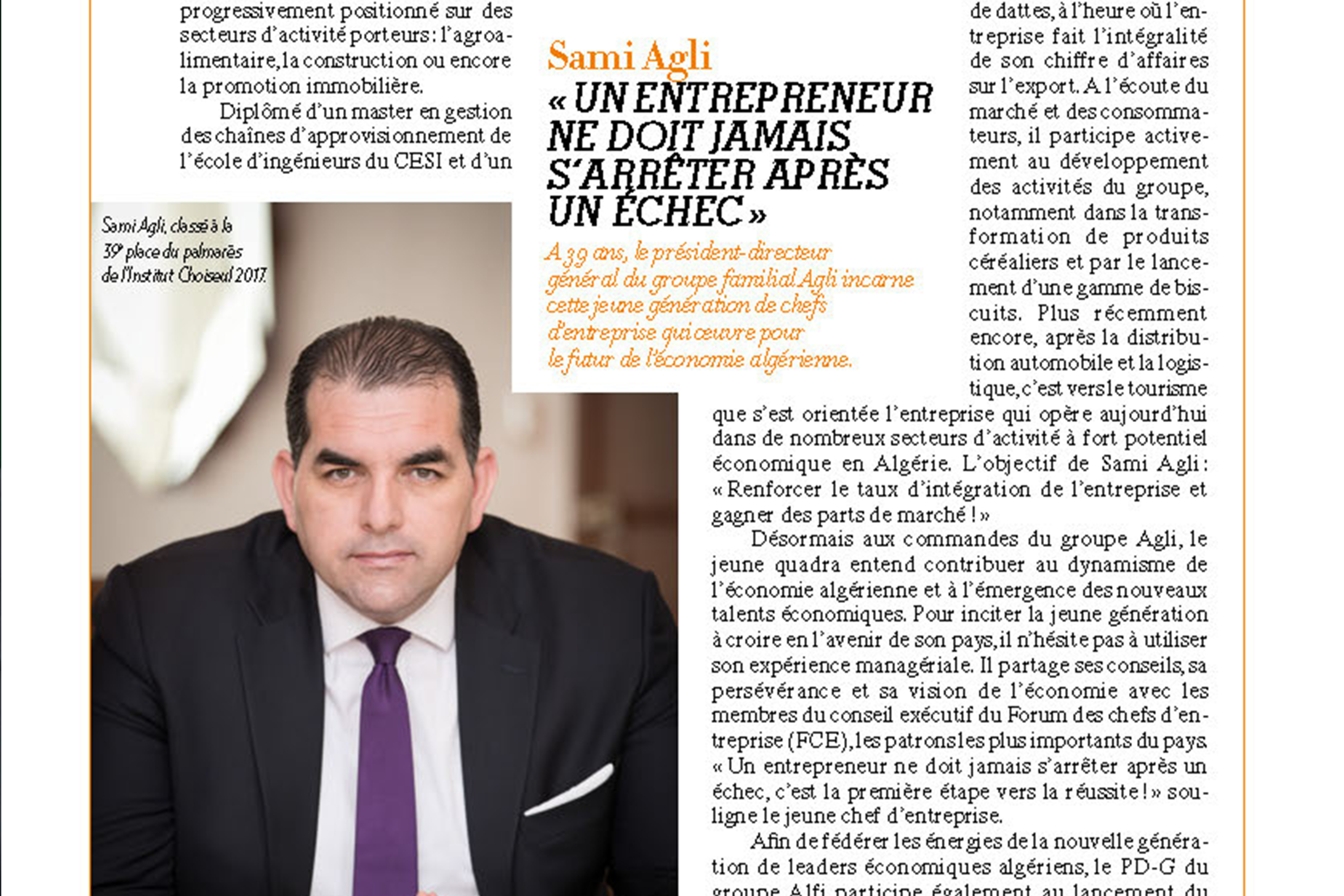 L’oeil de Pascal Lorot – Portrait de Sami Agli – Paris Match Afrique