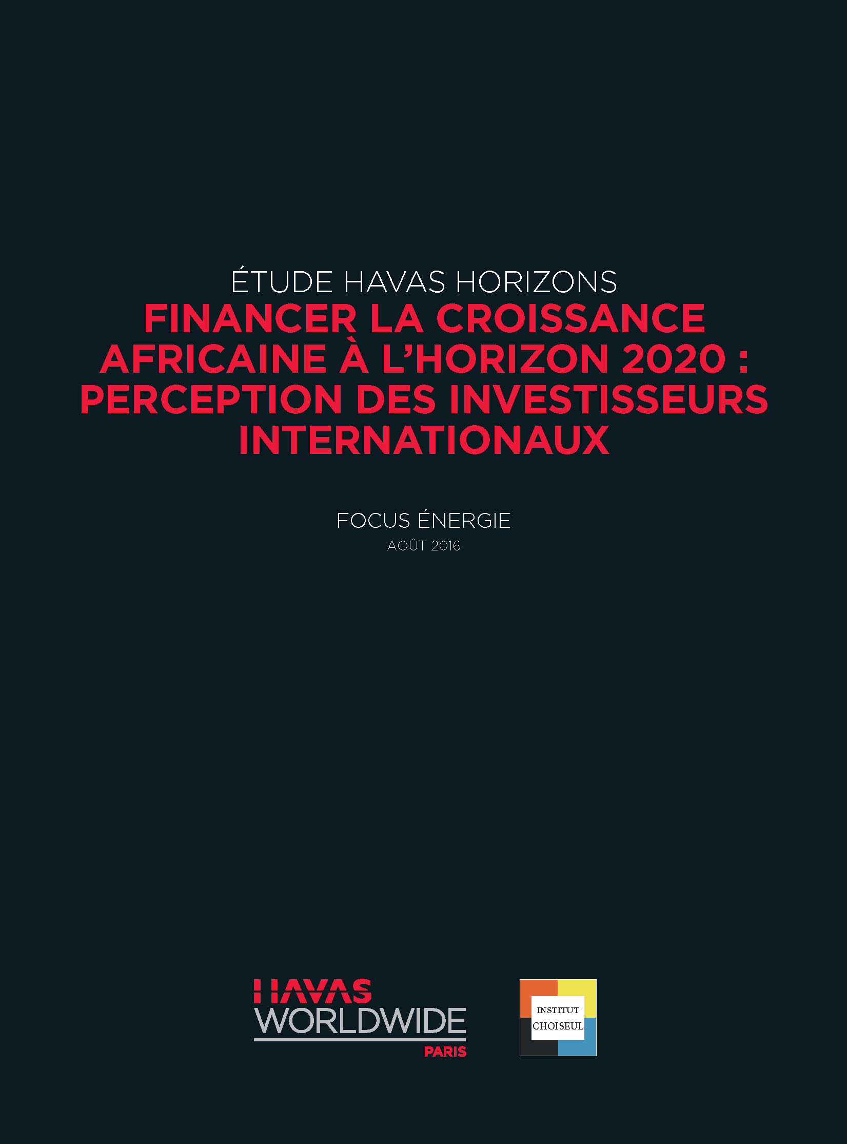 Financer la croissance africaine à l’horizon 2020